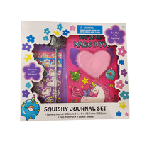Ensemble de kit de papeterie Skyward cahier Squishy coeur avec autocollants et stylo en peluche ensemble de papeterie d'accessoires de papeterie