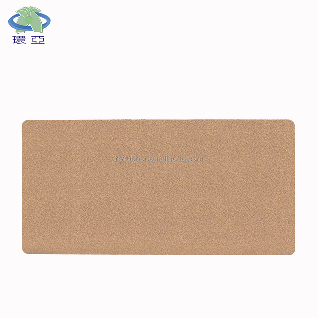 Eco Friendly Rubber+ Cork Desk Mat for Office Large Size 80x40cm in Stock with Laser Logo Option