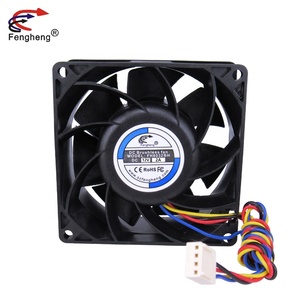 Nhà Máy Sản Xuất Quạt Làm Mát DC 8032 80X80X32Mm 12Volt 24V Fan Quạt Thông Gió Bằng Nhựa Tốc Độ Cao Quạt Thông Gió 80Mm - Product Image 2