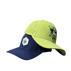 Gorras de Béisbol Personalizadas al por Mayor, de Alta Calidad, con 6 Paneles Estructurados, Perforadas con Corte Láser, para Hombre, Color Negro Camuflaje, para Pesca, Viajes - Product Image 4