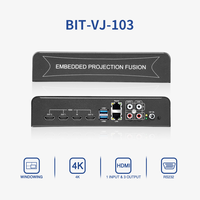 Contrôleur de mur vidéo Bitvisus BIT-VJ-103 1x3 24W RS232 pour écran créatif, rotation à 360°, 1 entrée/3 sorties, 64 Go interne