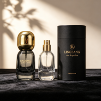 Pulvérisateur de parfum portable de 15 ml de qualité supérieure avec flacon en verre de couleur personnalisée et bouchons de pulvérisation élégants