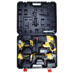 Herramientas Combinadas Inalámbricas de <span class=keywords><strong>20V</strong></span> y 21V Sin Escobillas: Amoladora Angular, Martillo Rotatorio, Taladro <span class=keywords><strong>Atornillador</strong></span>, Destornillador, Suministro Directo de Fábrica - Product Image 1