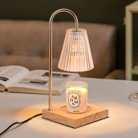 Lampe chauffe-bougie avec minuterie et variateur d'intensité pour décoration intérieure neuve ou vintage, cadeaux pour femmes - Pot parfumé