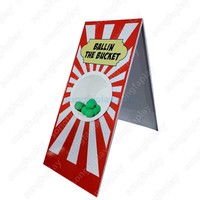 Jeu de lancer de balles en seau pour parcs d'aventure, fêtes foraines, stands de fête, jardins et événements, équipement d'amusement en PVC