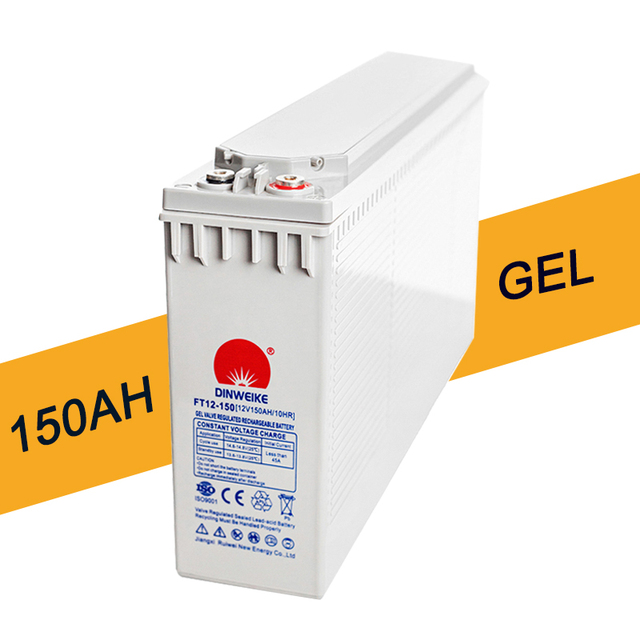 Lead Acid Battery 12V 150Ah 200Ah Energy AGM VRLA Sealed Front Terminal Gel Battery for Solar Communications Equipment