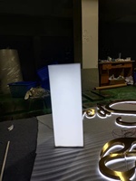 Remorque publicitaire lumineuse pour l'extérieur, avec caisson acrylique et éclairage LED, pour affichage publicitaire mobile
