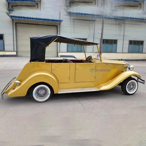 Nuevo y Popular Auto Eléctrico Clásico Amarillo con Capota Negra, Vehículo Eléctrico Personalizado de Alta Calidad para Viajes de Placer - Product Image 3