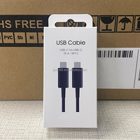 Cable tipo C original de fábrica 1M 1,8 M 5A Cable de carga súper rápida para S25 S24 S23 S22 Cable Usb C a Usb C para teléfono Android