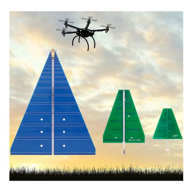 Agenda 2025 Lightweight High Efficiency IP54 5.88dBi UWB 2.0G 2.4ghz 5.8ghz 7.0G Wifi Directional PCB Drone Antenna