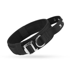 Venta al por mayor de collar de perro táctico de nylon de alta resistencia con remache y patrón sólido de cierre de hebilla ajustable - Product Image 2