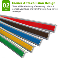 Profilés de nez de marche en PVC pour intérieur et extérieur, bandes de transition personnalisables pour escaliers, service de découpe inclus