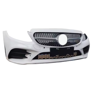 Conjunto de Parachoques Delantero Blanco para Mercedes Benz Clase C W205, Parachoques de Repuesto de Plástico con Rejilla para Reparación - Product Image 6