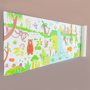 GIANT Rouleau de dessin pour enfants 10m Rouleau de papier à colorier Papier à dessin antiadhésif Papier à dessin pour peinture à colorier - Product Image 5