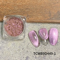 Bubuk Kuku Efek Cermin Chrome 9D Mewah Ramah Lingkungan Bebas Nikel Tidak Beracun untuk Seni Kuku DIY