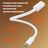 Kabel Data Pengisian Daya Tipe C Kabel Ekstensi Kamera Panel Surya Kabel Ekstensi 3 meter untuk Kamera CCTV