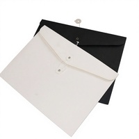 Pochette de classement A4 horizontale vierge en papier kraft biodégradable léger et écologique avec boucle de fermeture pour usage express et personnalisation