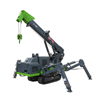 Harga Mesin Pengangkat Sistem Hidrolik Kontrol Jarak Jauh Nirkabel 3Ton 5Ton 8Ton Spider Crane All Terrain Crawler Crane