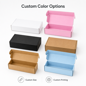Factory Direct Recycled Materials Corrugated Board Self Erecting Square Paper <b>Boxes</b> with Glossy/Matt Lamination Hot Selling - Product Image 2