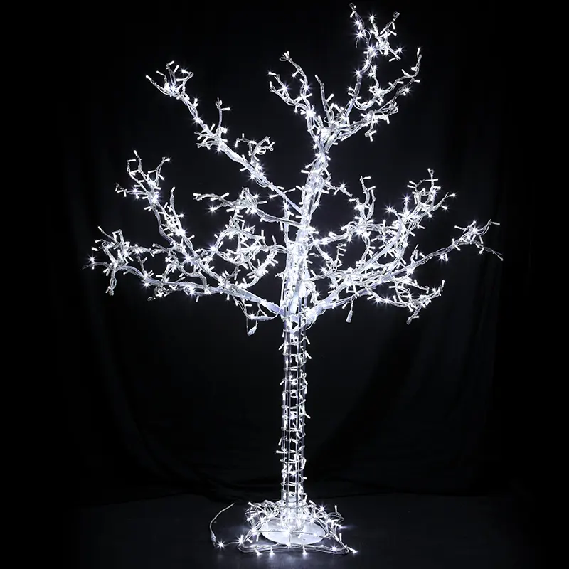 Noel dekorasyon dev açık yapay büyük LED ışıklı açık noel Motif ağacı