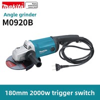 Meuleuse d'angle électrique de qualité industrielle M0920B/M0921B 220V, outil multifonctionnel de polissage et de découpe pour projets de bricolage