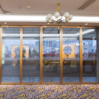 Portes pliantes en verre et aluminium, insonorisées, ignifuges, design moderne, panneaux réglables pour salles de réunion