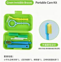 Ensemble de soins orthodontiques 5/7/8 pièces, kit de brosses interdentaires en plastique pour l'hygiène buccale