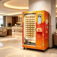Distributeur automatique intelligent de repas chauds 24h/24 et 7j/7, kiosque de vente de repas en libre-service sans personnel avec système de chauffage à température constante