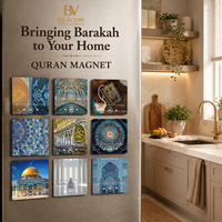 Magnet Al-Quran Islami Muslim yang Dapat Dikustomisasi, Ayah Dua Surah Rahman, Magnet Kulkas, Pemutar Suara Al-Quran