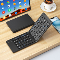 Clavier mince rechargeable pliable sans fil silencieux teclado dobravel clavier bluetooth mini clavier pour téléphone mobile