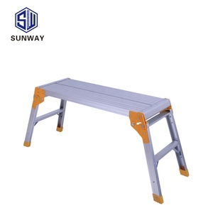 Échelle <span class=keywords><strong>de</strong></span> <span class=keywords><strong>grenier</strong></span> Sauter Plate-Forme <span class=keywords><strong>de</strong></span> Travail Échelle EN131Cert Table En Aluminium - Product Image 1