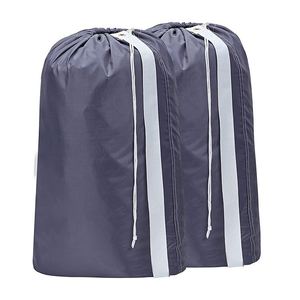 Custom Logo <b>Large</b> Waterproof Eco-friendly Reusable Gym Sports Laundry Bag Drawstring Straps Foldable Polyester <b>Large</b> Storage - Product Image 2