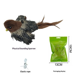Giocattoli <span class=keywords><strong>per</strong></span> <span class=keywords><strong>Gatti</strong></span> in Peluche con Suono di Uccello Elettrico, Ali Mobili, Ricaricabili, Prodotti <span class=keywords><strong>per</strong></span> Animali Domestici <span class=keywords><strong>per</strong></span> Alleviare la Noia e l'Interazione - Product Image 6
