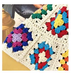 Splicing Color Handmade Knitted <strong>Bucket</strong> Flower <strong>Pattern</strong> Knitted <strong>Hats</strong> <strong>Crochet</strong> <strong>Bucket</strong> Caps for Women - Product Image 4