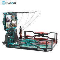 FuninVR - Simulateur de tir VR FPS pour 4 joueurs - Arène de jeu - 30 jeux - Construction métallique - Pour centre commercial - Parc d'aventure