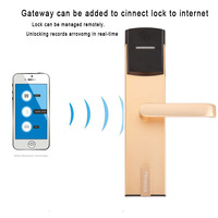 RFID RF serrure de porte Temic Carte sans clé serrures D'hôtel avec la clé mécanique pour le système de serrure de porte