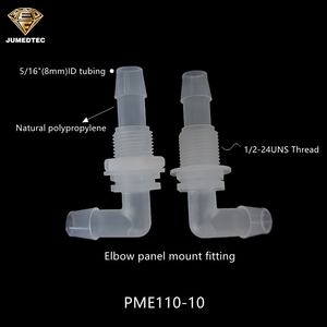 <span class=keywords><strong>Pp</strong></span> vách ngăn thẳng khuỷu tay Công Đoàn để ống barb phù hợp bảng điều khiển gắn kết nhựa thép gai kết nối - Product Image 4