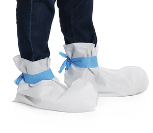 Cubrezapatos Quirúrgicos Desechables Automáticos <span class=keywords><strong>de</strong></span> <span class=keywords><strong>SMS</strong></span> con Lazos, Cubrezapatos Médicos No Tejidos - Product Image 6