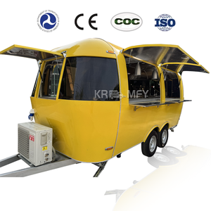 Carrito de Comida Móvil, Remolque de Acero Inoxidable para Restaurante de Hot Dogs, Totalmente Equipado, para Venta de Comida Callejera - Product Image 6