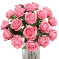 Grand lot de roses fleurs artificielles rouge rose bouquet de roses artificielles réalistes pour les mariages