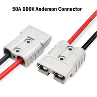 Connecteur de batterie 10AWG 50A vers câble XT90, tête femelle XT90 vers câble 50A