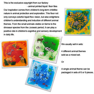 Step On Fun Sensory Mats Autisme Bonne Qualité Non Toxique Liquide Carrelage Sensoriel Pour Enfant - Product Image 4