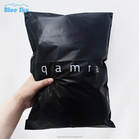 Enveloppes en polyéthylène imperméables personnalisées, adhérence forte, emballage pour vêtements, sacs en plastique noir mat avec logo pour chaussettes et chaussures