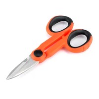 Cisailles à fibre optique haute précision Lenew FTTH (orange noir) pour couper les éléments de résistance de la fibre optique et les câbles coaxiaux, garantie 1 an