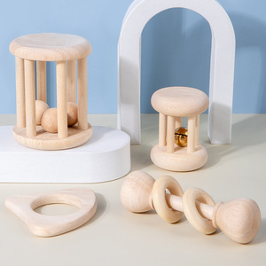 Ensemble d'instruments de percussion en bois Orff en gros, jouet musical à hochet pour l'éducation précoce, idéal pour la maternelle et les bébés - Product Image 3