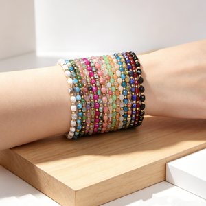 Pulsera de Piedras Naturales Facetadas Cuadradas de Ojo de Tigre, Hecha a Mano, Delicada, con Gemas Energéticas, para Mujeres y Hombres, Regalo - Product Image 4