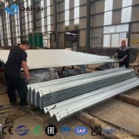 Sistema de Barrera de Seguridad para Carreteras Q235 Q345, Viga en W Galvanizada por Inmersión en Caliente, AASHTO EN1317, Anticorrosión, Barrera de Seguridad Vial