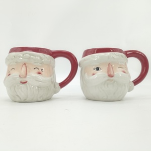 Venta al por mayor personalizado lindo Navidad 3D Santa Claus <span class=keywords><strong>tazas</strong></span> de cerámica regalos de Año Nuevo <span class=keywords><strong>tazas</strong></span> económicas - Product Image 3