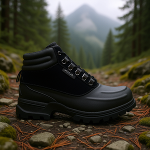 รองเท้าเดินป่ากันน้ำ Fila Weathertec สำหรับผู้ชาย สีดำ หน้าผ้าสังเคราะห์ พื้นยาง เหมาะสำหรับทุกฤดู - Product Image 2