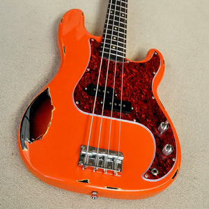 Flyoung Orange 4 cordes, corps style Chrome, accastillage chromé - Product Image 1